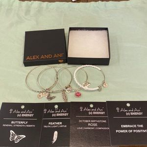Alex and Ani silver Bracelet Bundle